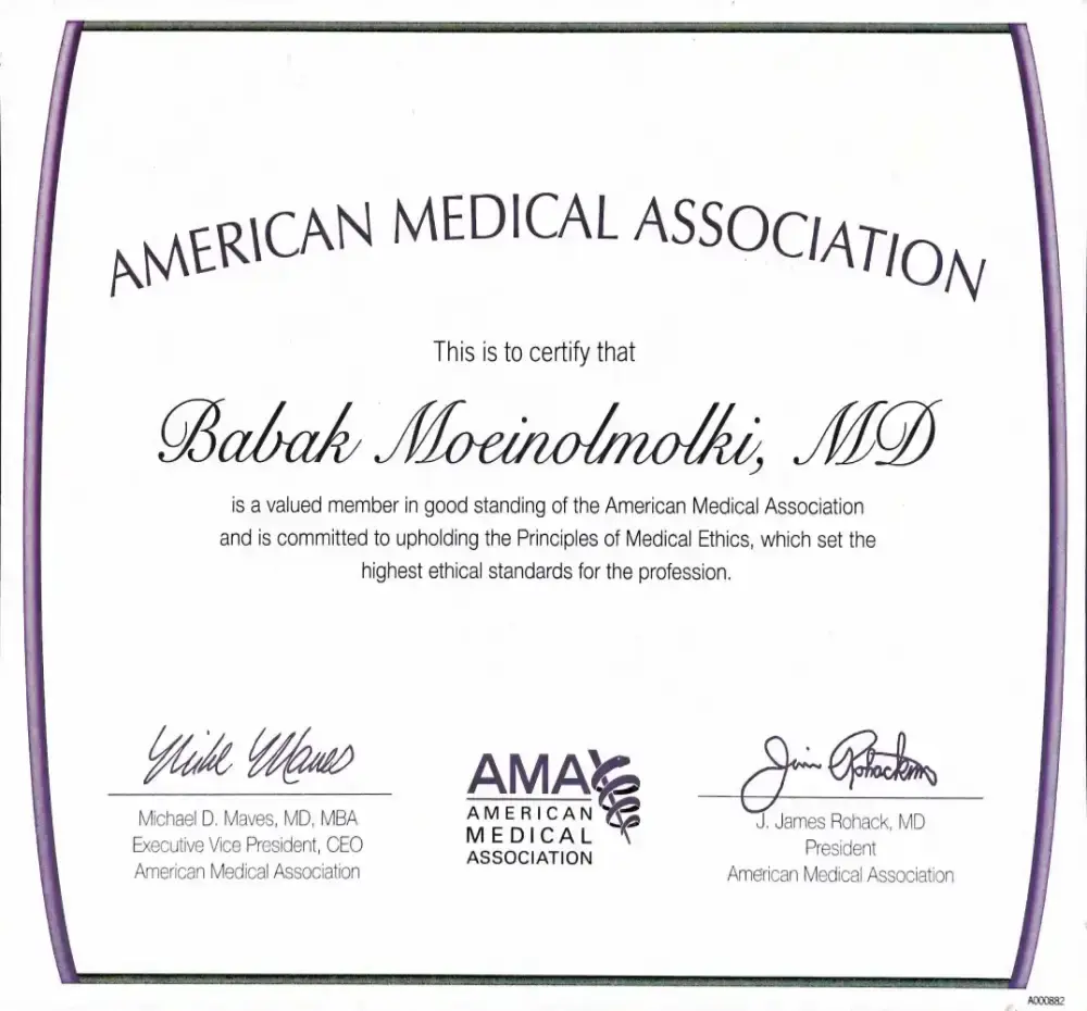 American Medical Association Certificate