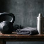 Kettlebell and towel gym still life — preventing gynecomastia on cycle, Gynecomastia LA